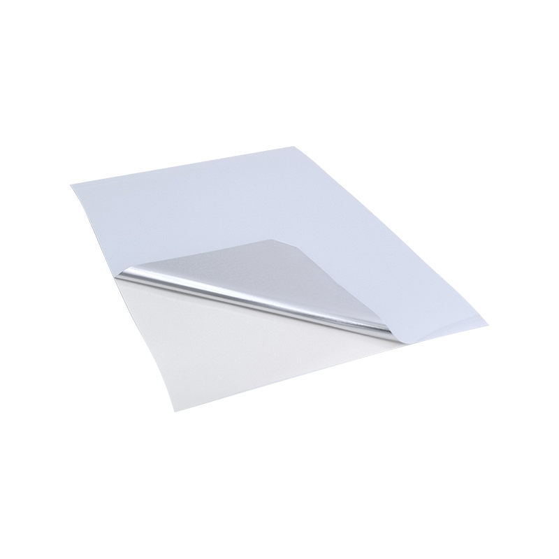 Stiker Kertas Perekat Ban Film PET Aluminized Putih Terang 25um 