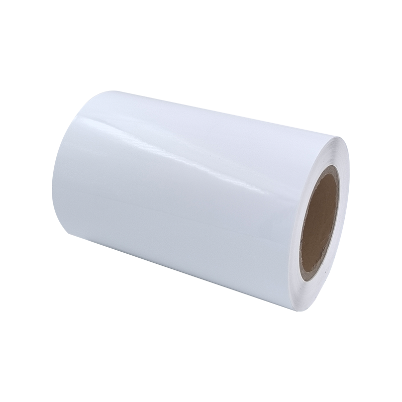 Stiker Kertas Perekat Ban Film PET Aluminized Putih Terang 25um 