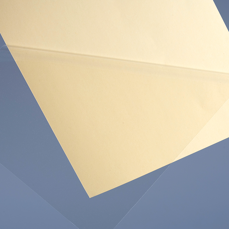 Label Cetak Stiker Vinil Film Poliester Perekat Diri Transparan 50mik Gulungan Jumbo