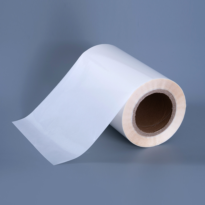 Label Cetak Stiker Vinil Film Poliester Perekat Diri Transparan 50mik Gulungan Jumbo