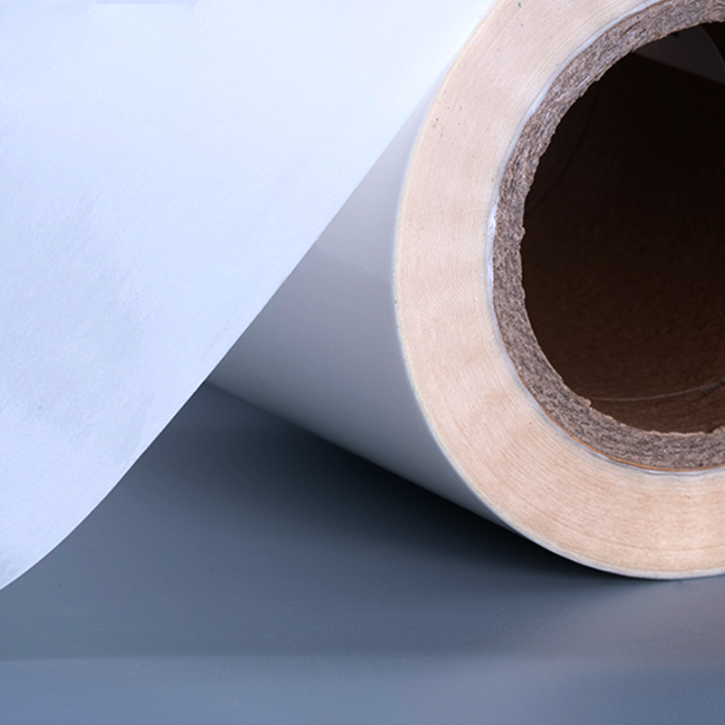 Label Cetak Stiker Vinil Film Poliester Perekat Diri Transparan 50mik Gulungan Jumbo