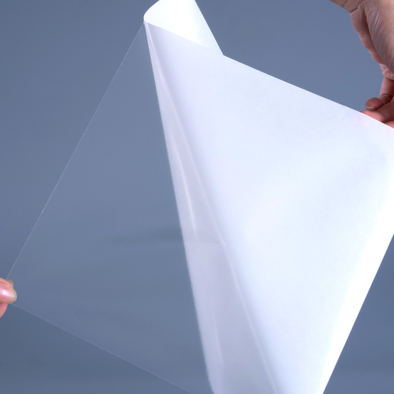 Film PET Transparan 25mik Dengan Label Poliester Bening Perekat Yang Dapat Dilepas