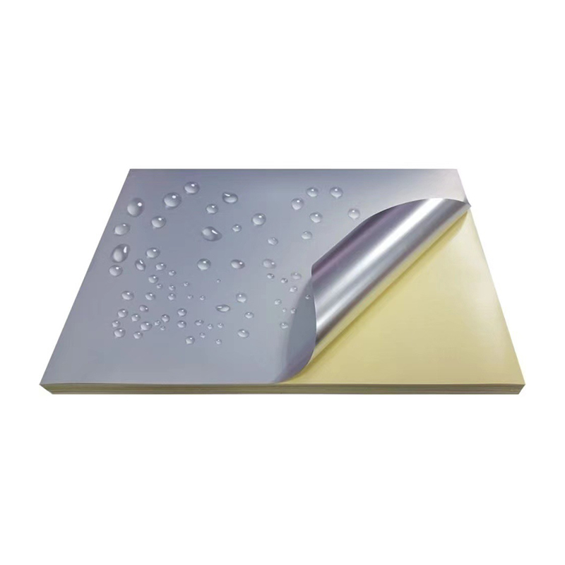 Bahan Label PET Matt Silver 50mic dengan Perekat Pelarut Kuat dan lapisan berbahan dasar Minyak