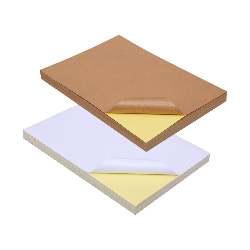 Kertas Kraft Perekat Diri 85gsm Dengan Lem Akrilik Dan Lapisan Kuning